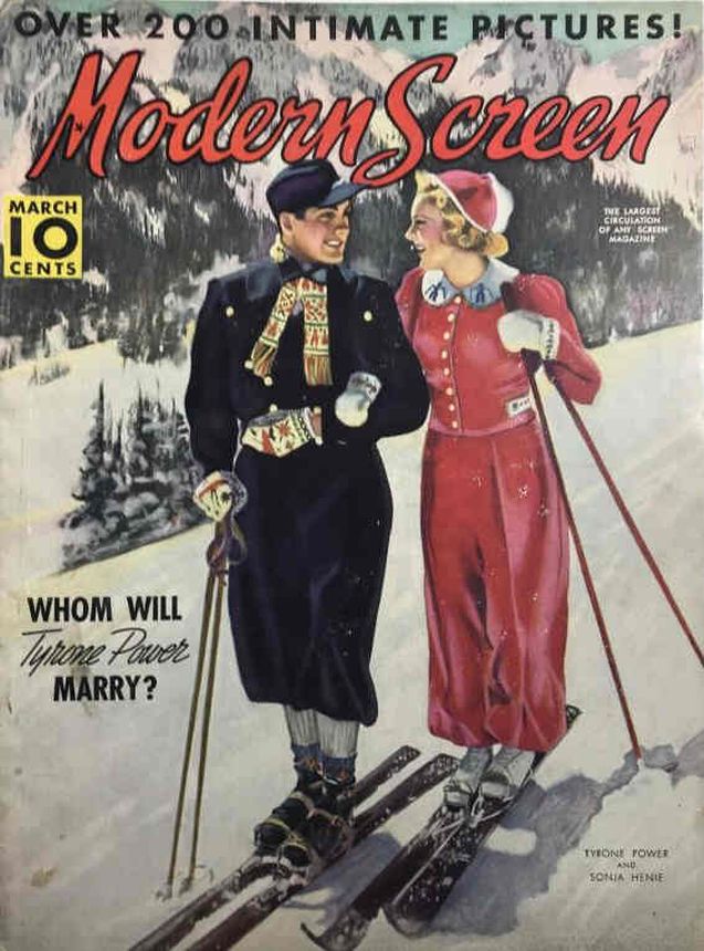 MODERN SCREEN magazine cover Issue 88 March 1938